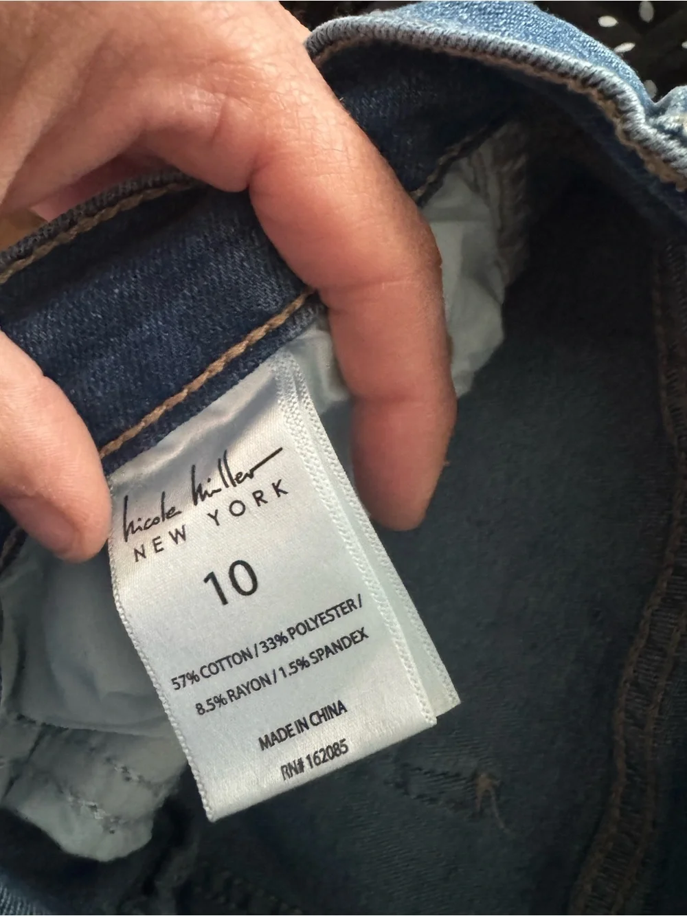 Nicole Miller Blue Embroidered Flare Jeans - Picture 5 of 6